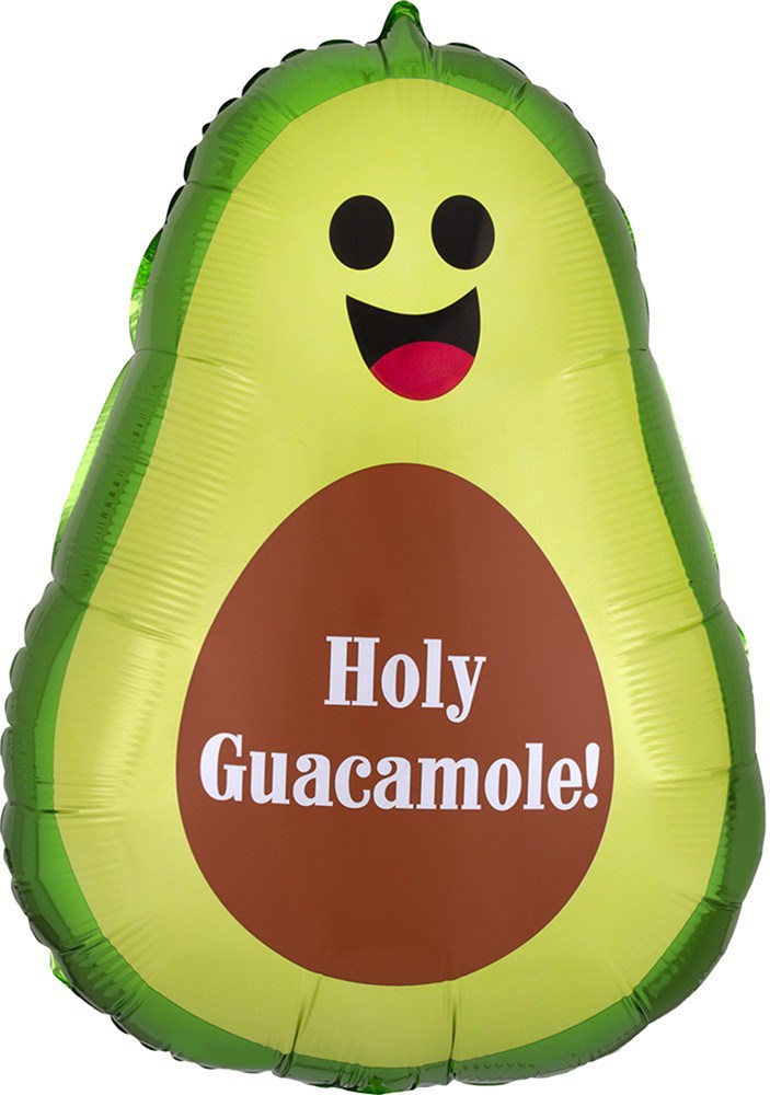 Avocado Holy Guacamole! 27in Foil Balloon