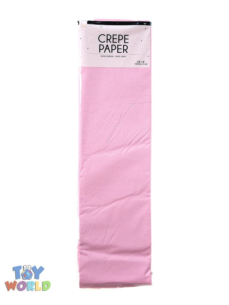 Pink Crepe Paper 20in x 8ft
