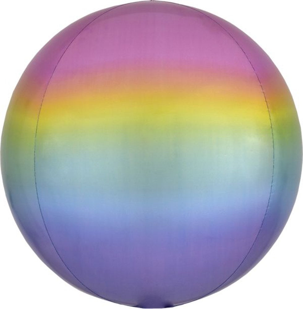 Anagram Ombre Pastel Orbz 16in Foil Balloon