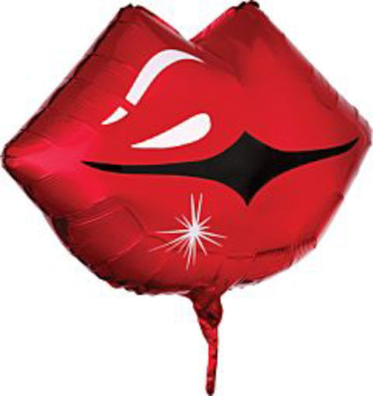 Anagram Kissy Lips 17in Foil Balloon FLAT
