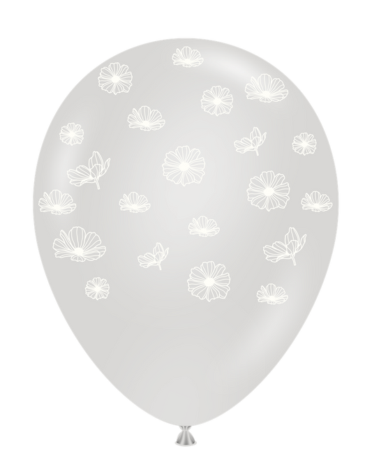 Tuftex Petals Print 11 inch Latex Balloons 25ct