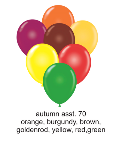 Tuftex Autumn Assorted 14 inch Latex Balloons 100ct