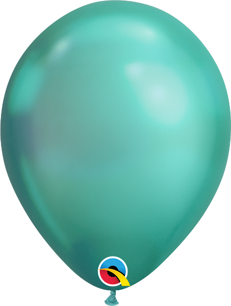 11in Qualatex Chrome Green Latex Balloon 25ct