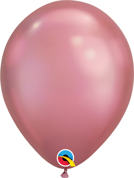 11in Qualatex Chrome Mauve Latex Balloon 100ct