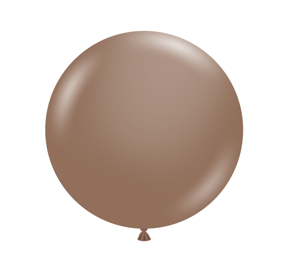 Tuftex Cocoa 17 inch Latex Balloons 50ct