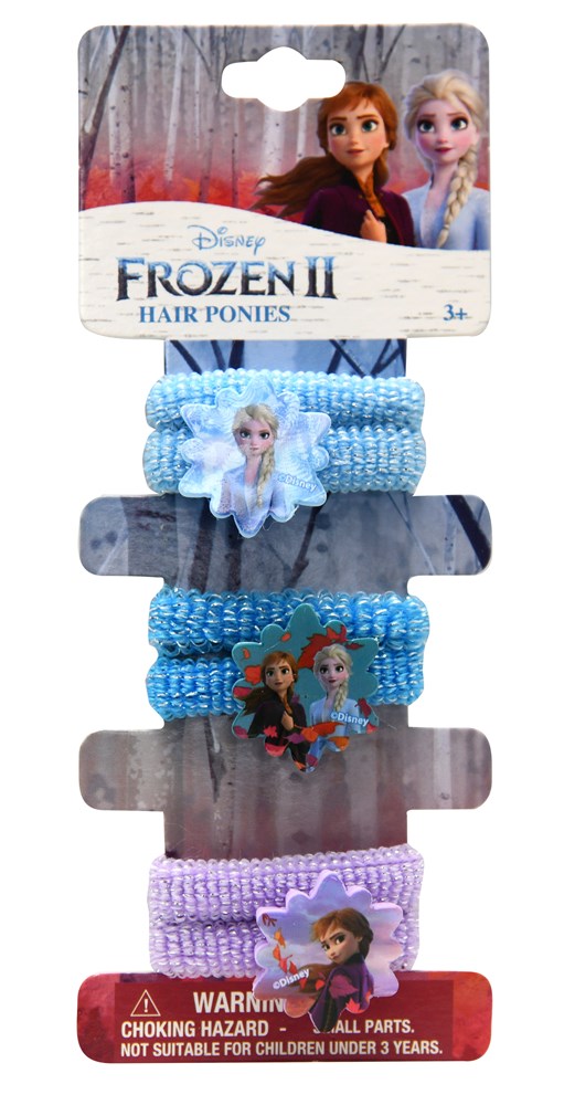 Frozen 2 Terry Ponies 6Pk en tarjeta con 3 motivos 2.5x.50x6.25