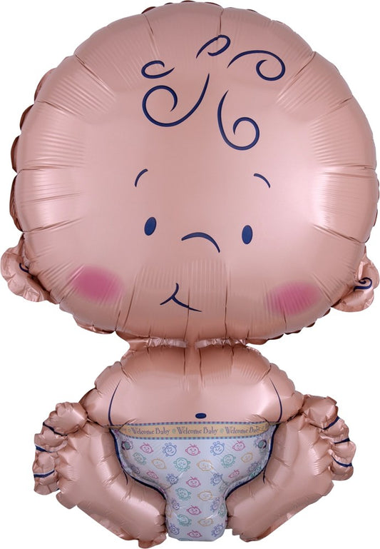 Anagram Welcome Baby 24in Foil Balloon 1ct