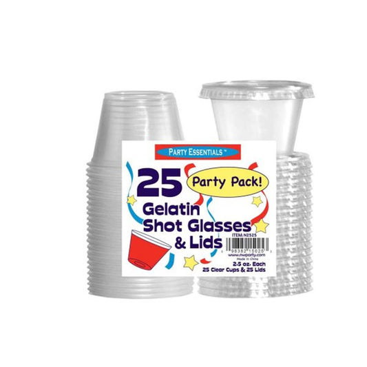 Shot Glass and Lid 2.5oz 25ct