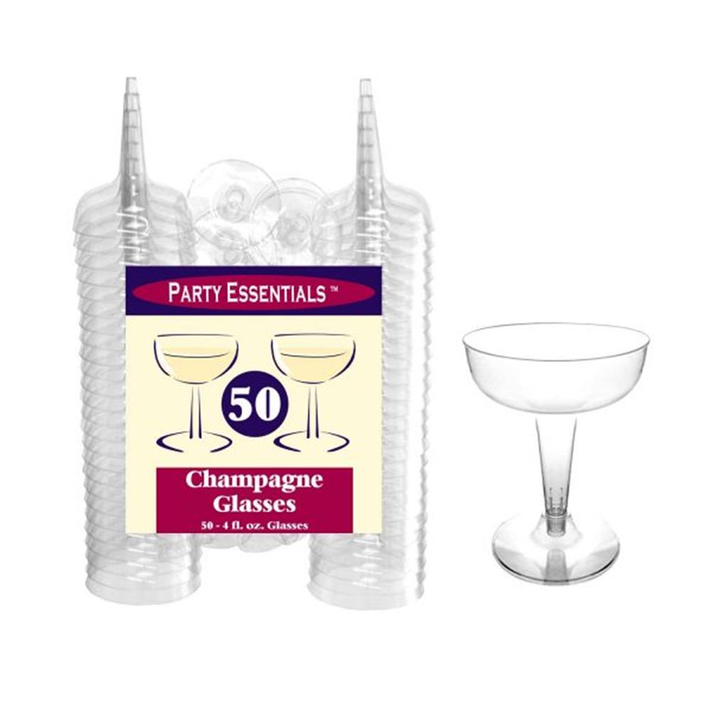 Clear Champagne Glass 50ct