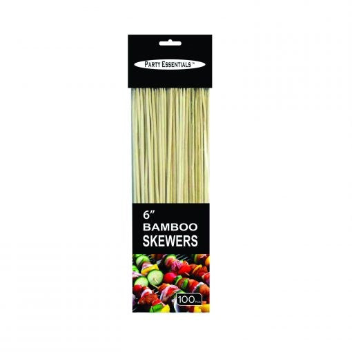 Bamboo Skewer 6in 100ct