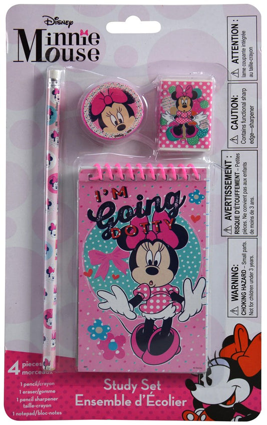 Minnie Mouse Roadsters Study Kit 4pc