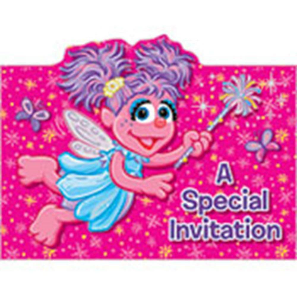 Abby Cadabby Die Cut Invite 8ct - Toy World Inc