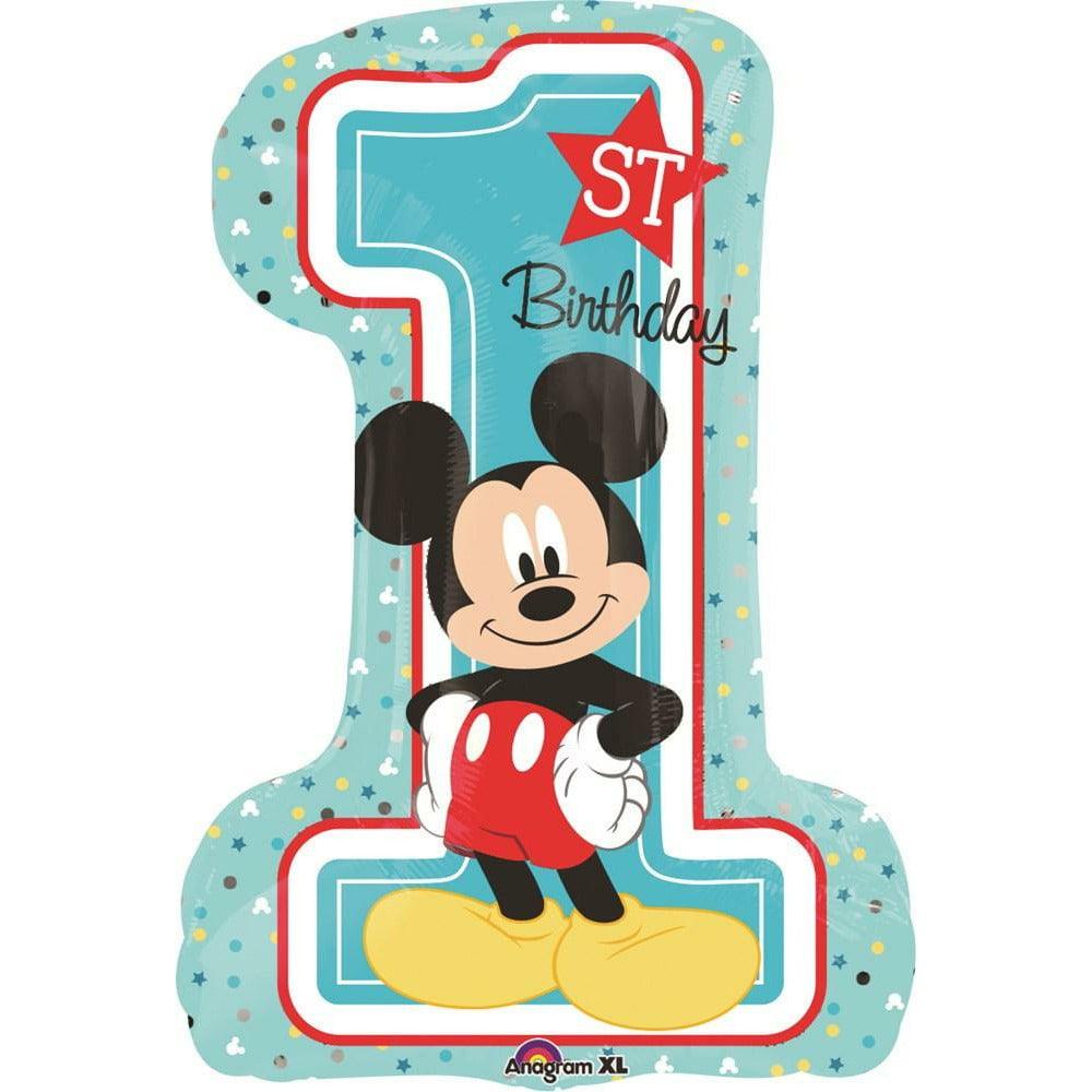 Anagram 28in Mickey 1st Birthday Foil Balloon - Toy World Inc