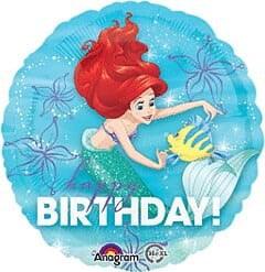 Anagram Ariel Dream Big Happy Birthday 17in Foil Balloon - Toy World Inc