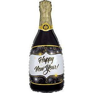 Anagram Champagne New Year 36in Foil Balloon FLAT - Toy World Inc