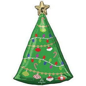 Anagram Festive Christmas Tree 24in Foil Balloon - Toy World Inc