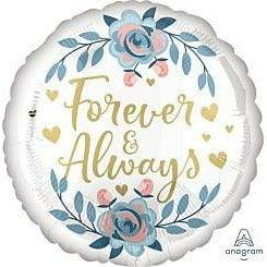 Anagram Forever/Always Roses 17in Foil Balloon - Toy World Inc