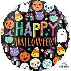 Anagram Halloween Happy Faces 17in Foil Balloon - Toy World Inc
