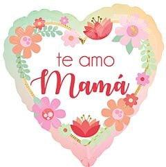 Anagram Mother's Day Te Amo Mama Ombre 17in Foil Balloon FLAT - Toy World Inc