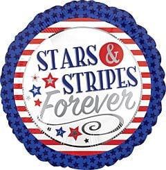 Anagram Stars/Stripes Forever 18in Foil Balloon - Toy World Inc