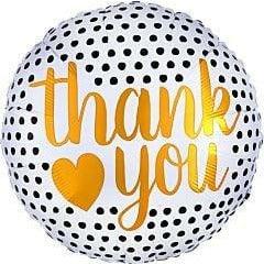Anagram Thank You Modern Dots 17in Foil Balloon - Toy World Inc