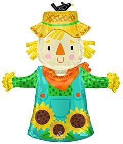 Anagram Thanksgiving Fall Scarecrow 36in Foil Balloon - Toy World Inc
