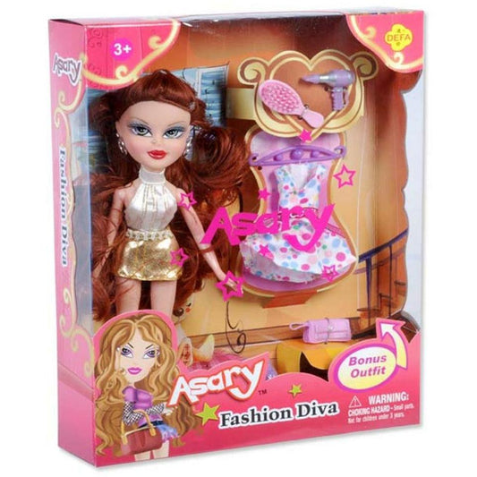 Asary Fashion Diva Gld Dress - Toy World Inc