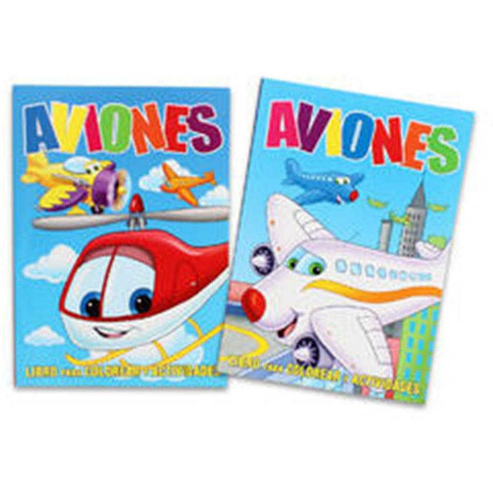 Aviones Spanish Coloring Book 96pg - Toy World Inc