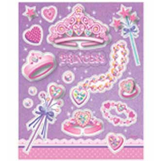 B-Day Princess Sticker 4ct - Toy World Inc