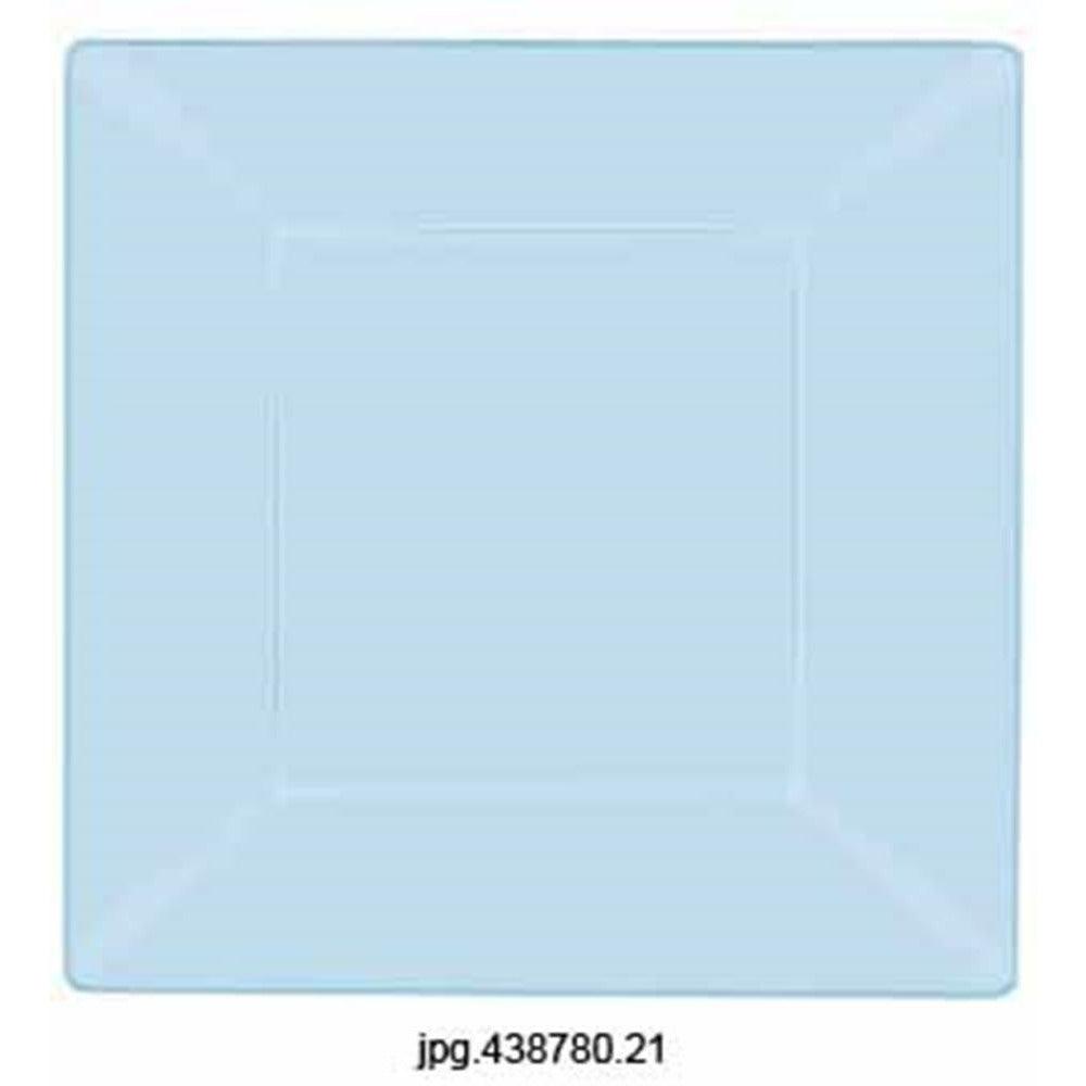 Baby Blue Square Plate 10.75in - Toy World Inc