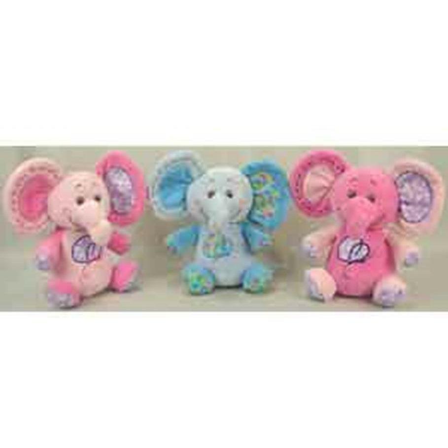 Baby Elephant Rattle 8 in - Toy World Inc