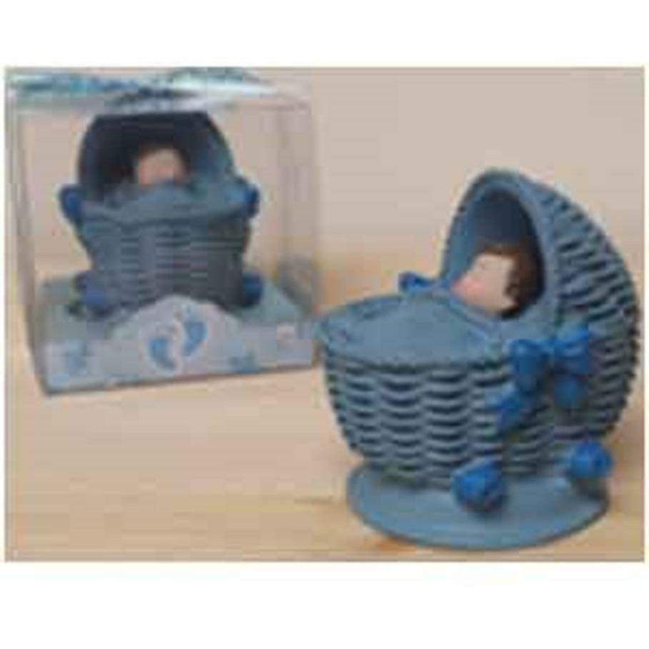 Baby in Carriage Blue 12ct - Toy World Inc