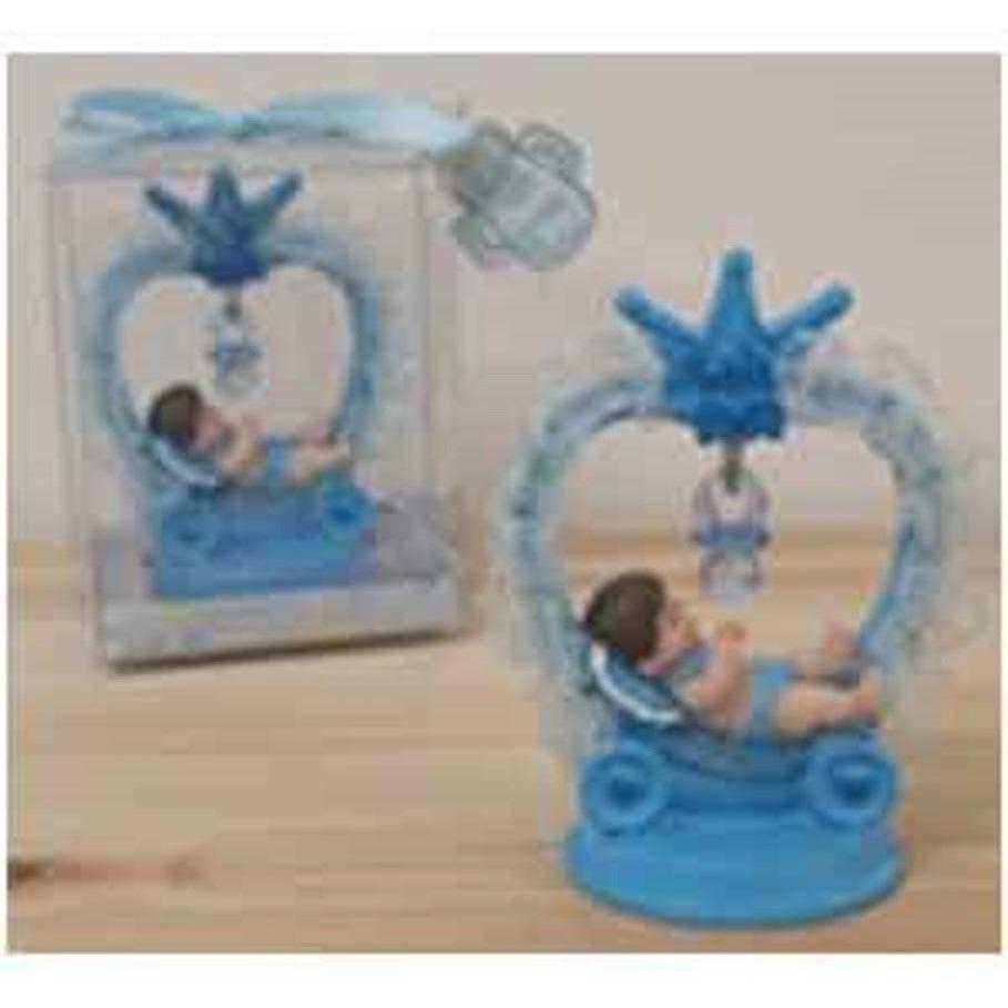 Baby Laying under Crown Blue 12ct - Toy World Inc