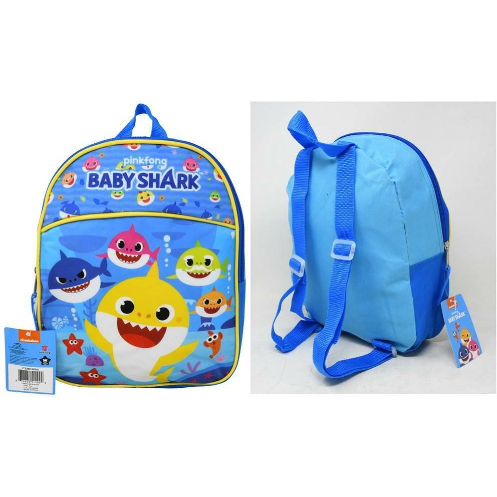 Baby Shark 11in Mini Backpack 9x3x11 - Toy World Inc