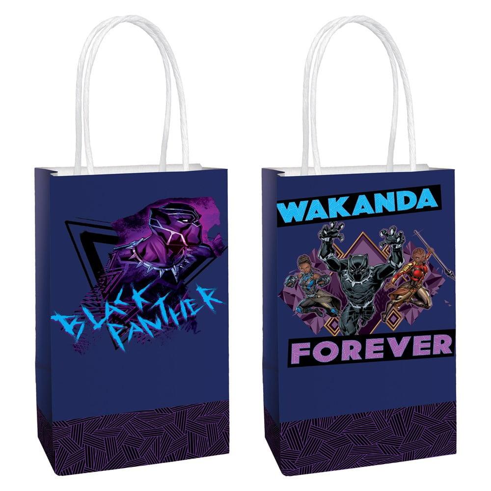 Bag Pr Kraft Black Panther Wakanda Fv 8ct - Toy World Inc