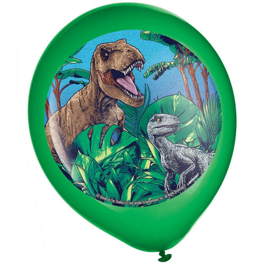 Balloon 4C Latex Jurassic Wild 5ct - Toy World Inc