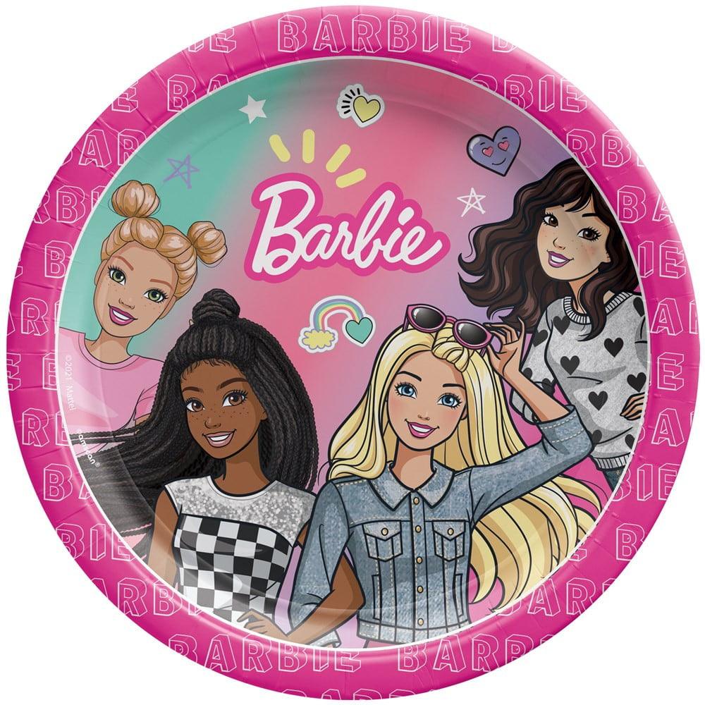 Barbie Dream Together 7in Plate 8ct 8ct - Toy World Inc