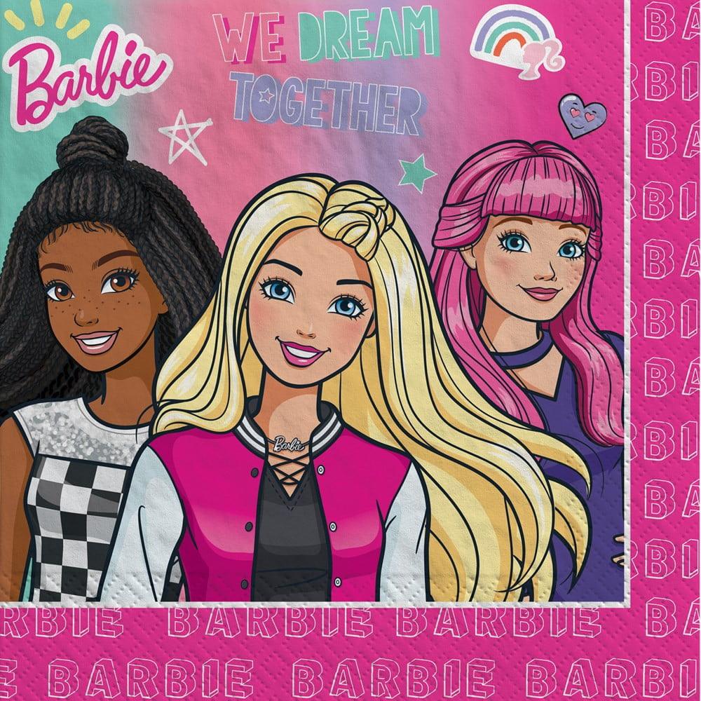 Barbie Dream Together Lunch Napkin  16ct - Toy World Inc