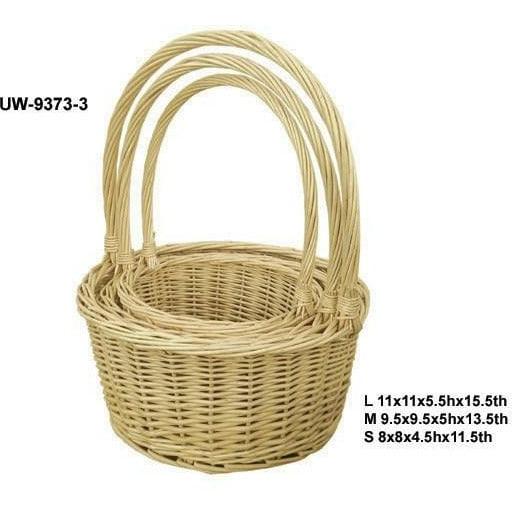 Basket Round set of 3-7in-9in-11in - Toy World Inc