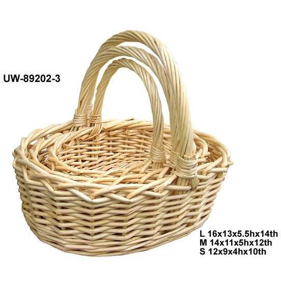 Basket set of 3 Oval 12in-14in-16in - Toy World Inc