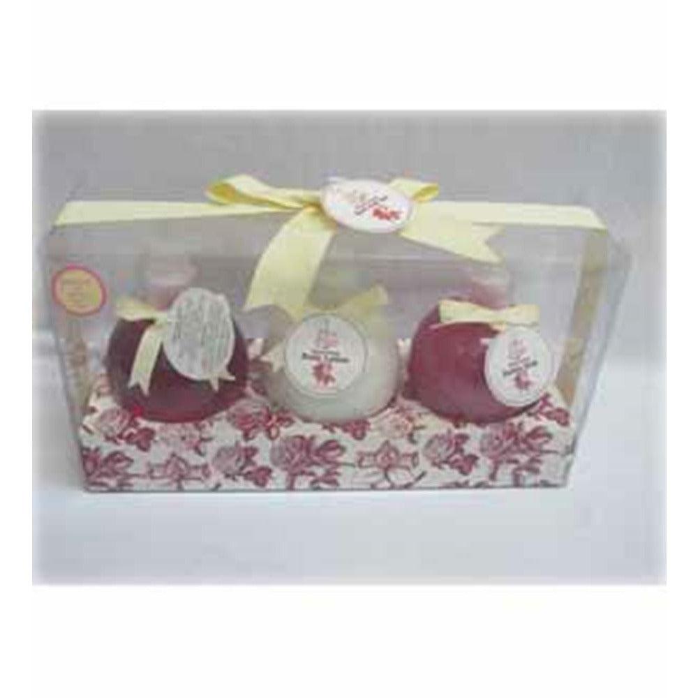 Bath Gift Set 3pc Rose Scent - Toy World Inc