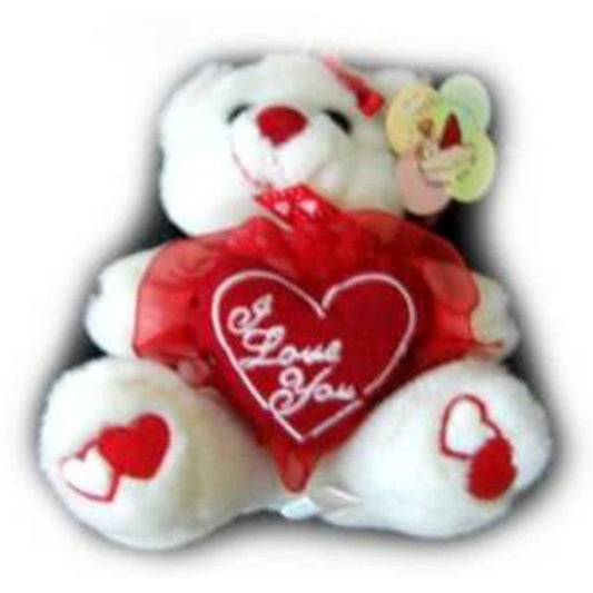 Bear 6inW- Heart (Valentine) - Toy World Inc