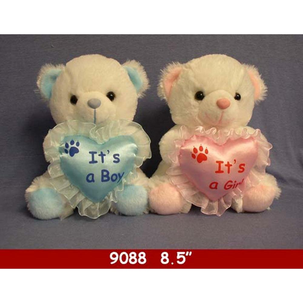Bear 8.5in It Is A Boy and Girl - Toy World Inc