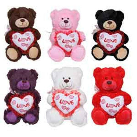 Bear 9in Multi Color - Toy World Inc
