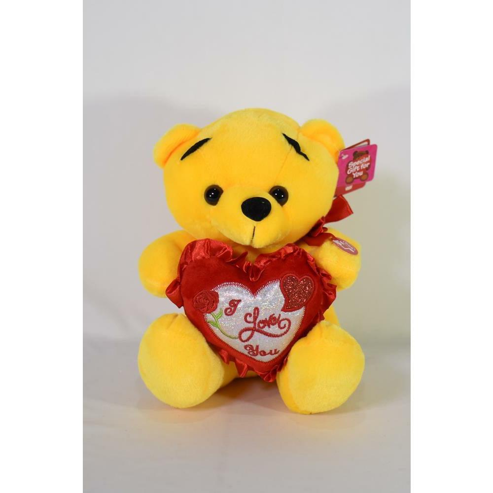 Bear Golden 10in Yellow - Toy World Inc