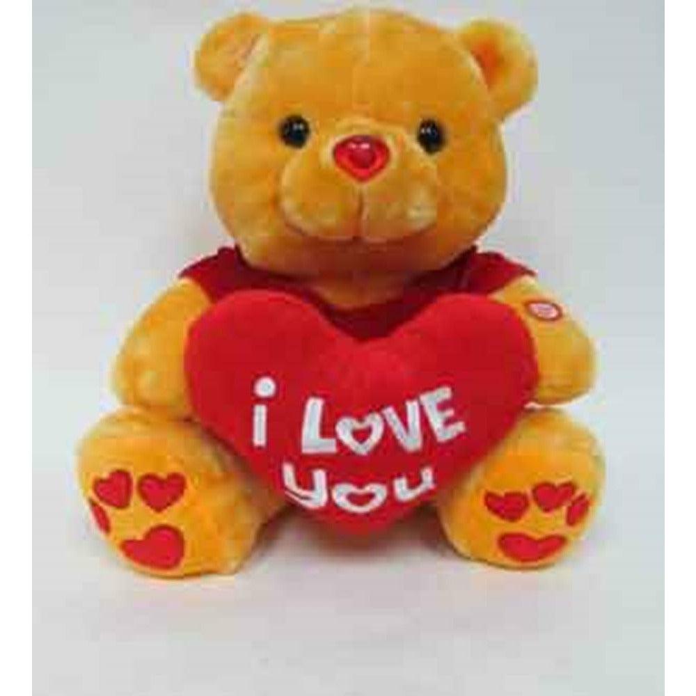 Bear Golden Yellow 9in - Toy World Inc