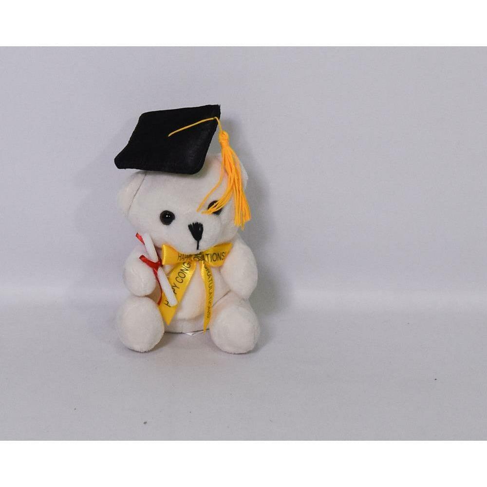 Bear Graduation 5.5in Bk Cap 12ct - Toy World Inc