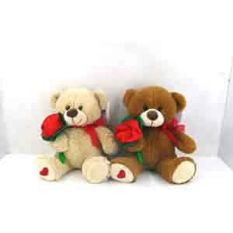 Bear Hug Me Rose 9 in - Toy World Inc