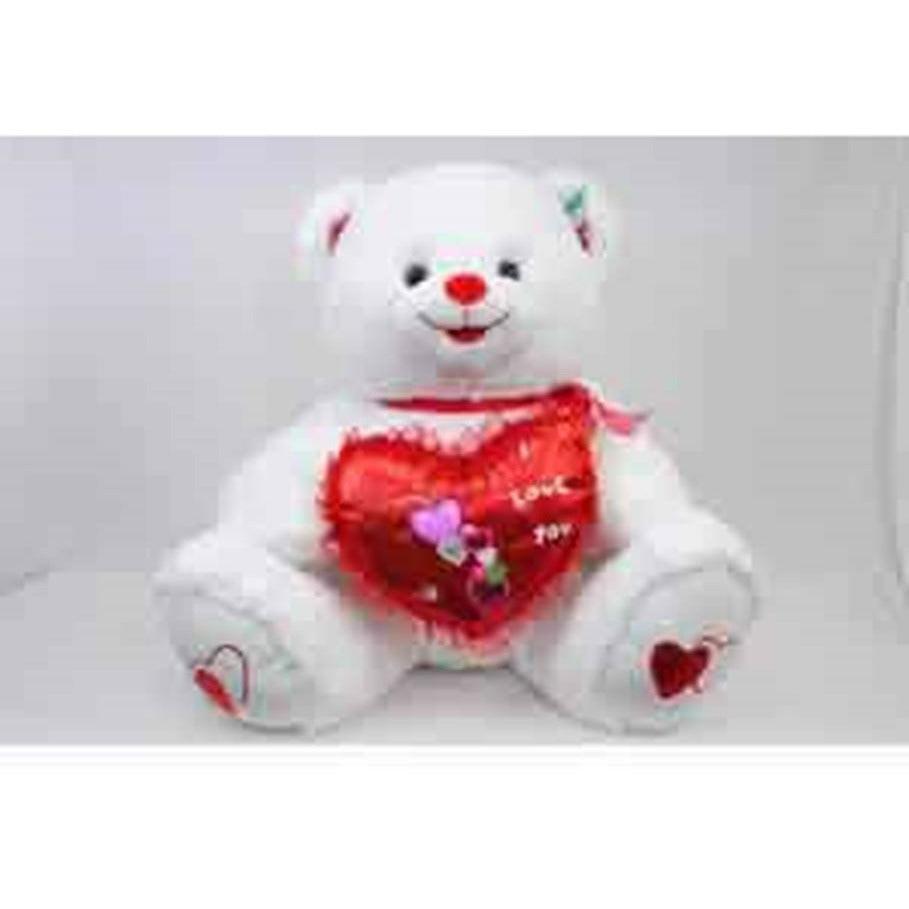 Bear I Love You Flower LED Music 28in - Toy World Inc