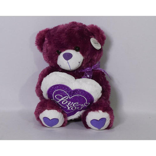 Bear Love Heart 13in - Toy World Inc